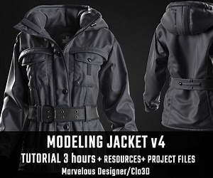 ArtStation - Tutorial MD/Clo3D - Jacket v4 | Tutorials