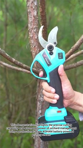🌲⚙️ High-Efficiency Tree Trimming with KOHAM Cordless Electric Pruning Shears