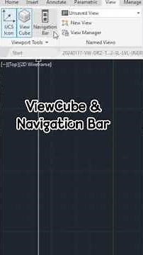 How to Enable & Disable Viewcube and Navigation Bar in AutoCAD#autocad #measurement