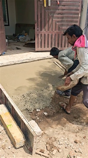 Concrete ramp construction🏗️ #short #construction