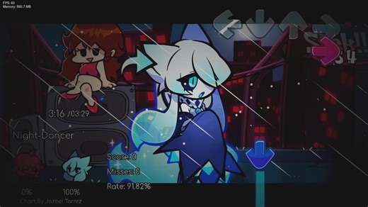 【FNF】night dancer但是Claire来唱