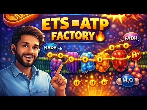 Electron Transport Chain (ETS) Explained 🔥 | Cellular Respiration | NEET & Class 11