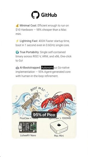 Smaller OpenClaw. #OpenSource #Automation #RaspberryPi #LLM #AIAgents #TechInnovation #DeveloperT