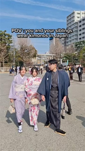 PAKE KIMONO PAS MUSIM DINGIN DI JEPANG #vlog #japan #kimono #japantravel #travel #v #shorts #tokyo