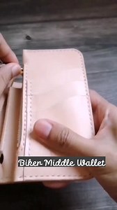 Handmade Veg Tan Leather Biker Wallet With Braided Chain - Etsy