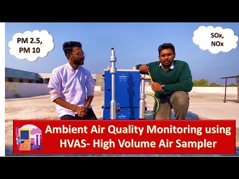Ambient air sampling by using High Volume Air Sampler (HVAS) #AirPollution #AirQualityMonitoring