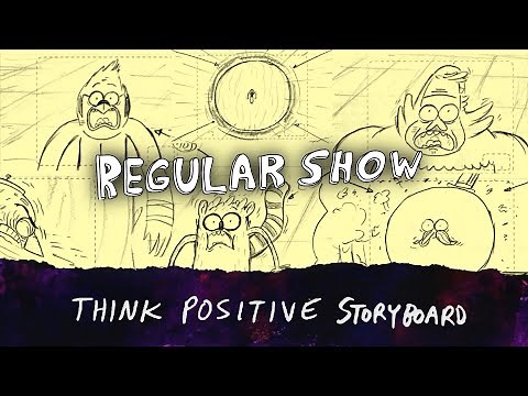 Regular Show: Original Storyboard - “Think Positive” (S3 E14) Benson Gets Angry at Mordecai & Rigby