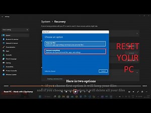 How to reset PC | Reset PC | Laptop reset | Computer Reset | Repair your computer | know your PC |