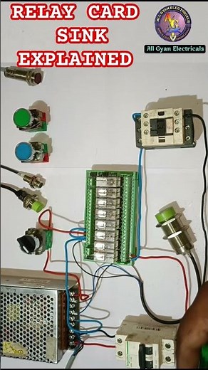 Relay Card Sink Explained @AllGyanElectrical #sensor