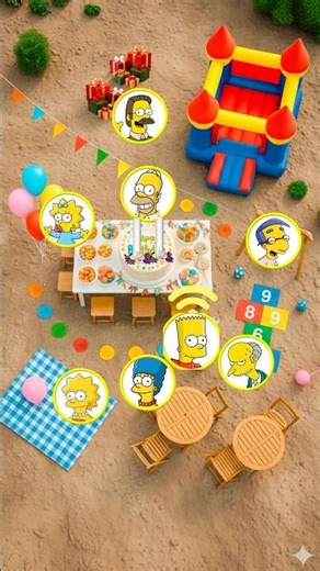 The Simpsons celebrate their birthday