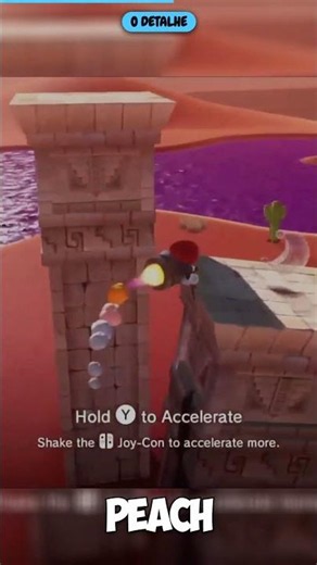 Super Mario Odyssey: Peach escondida de vestido de noiva nos reinos #Shorts