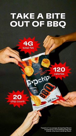 No need to fight over snacks when there are plenty to go around! Our BBQ chips are packed with flavor, and at just 120 calories, it’s a snack-time win 🤝 | popchips