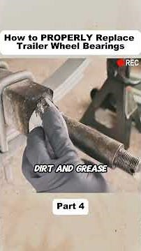 How to PROPERLY Replace Trailer Wheel Bearings #fixing #car #automotive #mechanic #fyp