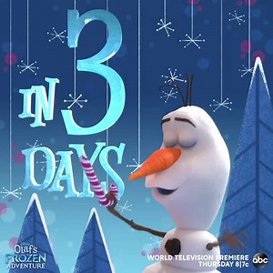 364K views · 3.1K reactions | Sugar rush! Olaf's Frozen Adventure is coming to ABC in three days! | Walt Disney Animation Studios | Facebook