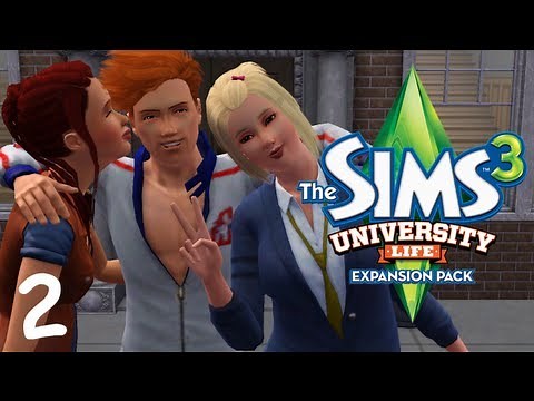 Let's Play: The Sims 3 University Life - (Part 2) - Classes and Candy Bars