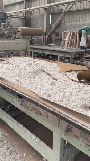 The quartz mixture is gently guided into place, ensuring smooth coverage and balanced pattern flow. This laying process builds the foundation for a strong, elegant, and consistent slab. #QuartzStone #QuartzSlab #StoneProduction #CalacattaQuartz #QuartzFactory #Craftsmanship #PremiumSurfaces