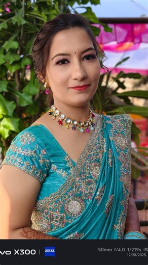 Nayana makeup artist | Engagement bridal makeup done @maitri_makover #engagementmakeup #makeup #hairstyle #suratmakeupartist #surathairstylist | Instagram