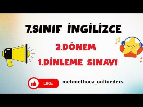 7th Grade English 2nd Term 1st Listening Exam | Ministry of Education Compliant Sample Listening ...