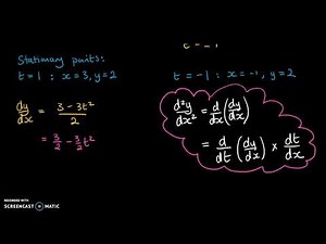 Parametric Equations: Finding the 2nd Derivative