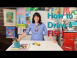 How to draw a Fish video - Great Artist Mom - Guided Drawing