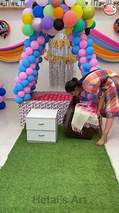 9.1M views · 84K reactions | Birthday Party Decoration - Empty Space Decor Ideas #diy #party #birthday #decor | Hetal's Art | Facebook