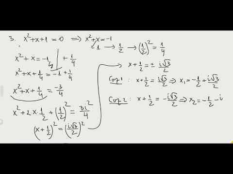 Rezolvarea ecuatiei de gradul al doilea in multimea numerelor complexe partea 1