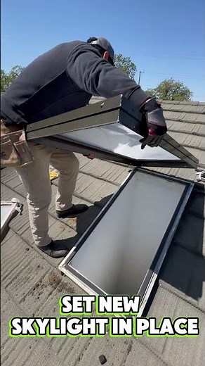 How We Replace a Skylight on a Stone Coated Metal Roof