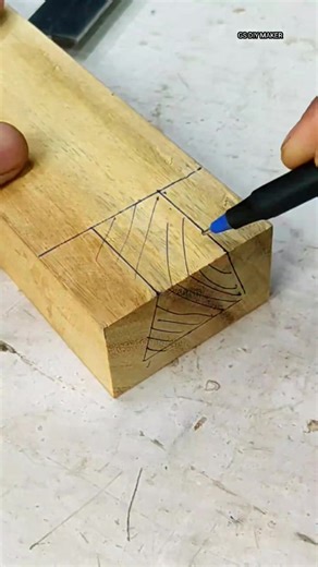 How To Make A Large Single Dovetail Joint #woodworking #japanese #tips #tricks #craft #Joints #carpentry #handmade #gsdiymaker | GS DIY MAKER