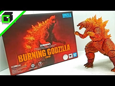 BURNING GODZILLA SHMonsterArts GODZILLA King of the Monsters action figure UNBOXING and REVIEW!