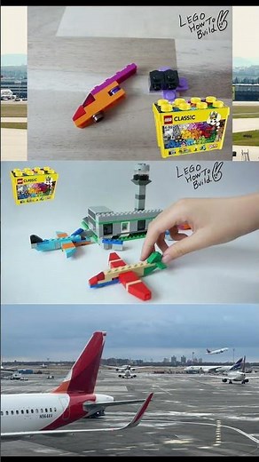Learn how to build an Airport and 3 airplanes using Lego classic 10698 idea box! #lego #レゴ #legomoc