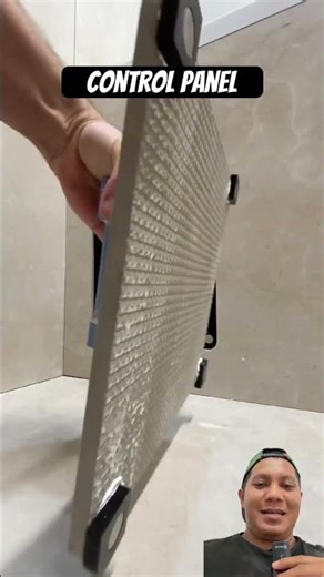 Installation of granite wall control panel #diy #carpentry #construction #craft #shorts