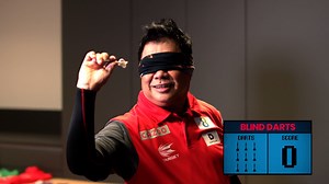 64K views · 753 reactions | 혽홡홞홣홙 혿홖홧황홨 藍 We gave the absolute legend that is Paul Lim nine darts to score as many points as possible, but with a catch... We blindfolded him  Who do you want to see take on the challenge next?  | Professional Darts Corporation | Facebook