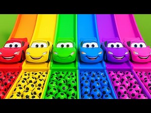 McQueen Car Assembly Surprise Soccer Ball | Street Vehicle with Learn Colors for Kids
