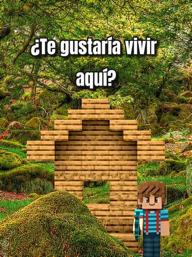 Este bosque parece un shader de Minecraft 🌲✨ ¿Construirías tu casa aquí? #minecraft #minecraftbuild #minecraftshorts #gaming #juanpasanblockcraft