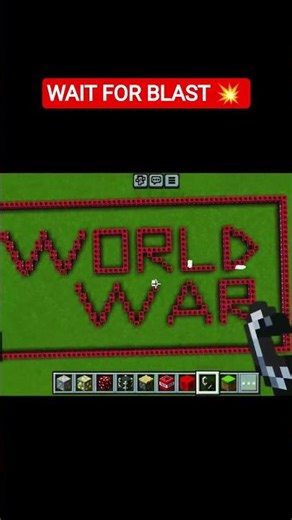 I Built WORLD WAR with TNT in Minecraft 😱🥷 #minecraft #minecraftbuild #minecraftonly #world