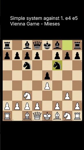 How to beat 1. e4 e5? Try this super-simple system! #chess #chessopenings #clubchess