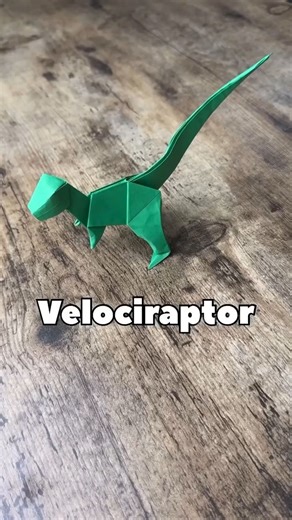Tron Dino on Instagram: "Making a origami velociraptor #dinosaur #origami #paperfolding #papercrafts"
