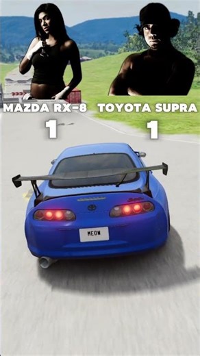 Vic's Toyota Supra vs Izzy's Mazda Rx-8 NFS Most Wanted Boss Cars in BeamNG Drive! #beamngdrive