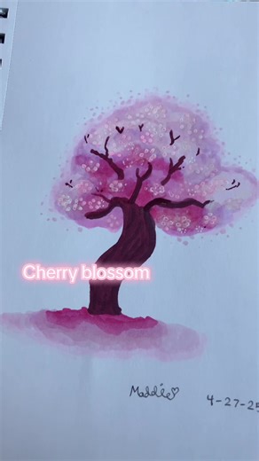 Cherry Blossom Art Tutorial with Ohuhu Markers