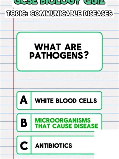 GCSE Biology Communicable diseases Revision Studying Exam Season Quick Science #GCSE #Biology #biologyquiz #studytok #study