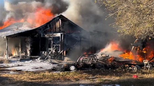 CCFD, NCESD #1 respond to leaping house fire on Leopard in Annaville