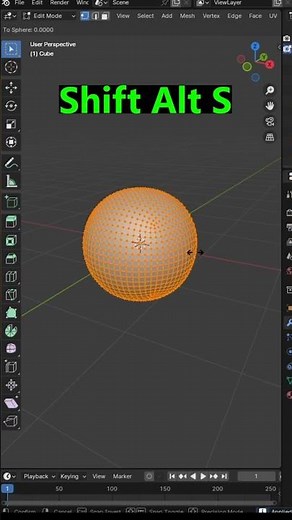 Trick to make a Perfect sphere in Blender #blenderustad