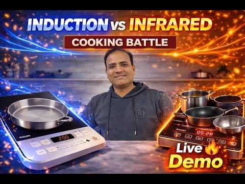 Induction vs Infrared Cooktop 2026 | Kaunsa Better Hai? Best Induction + Live Demo🔥