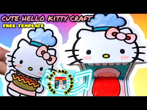 free printable cute hello kitty craft - cute sanrio crafts