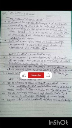 TLm,Lc50,Ld50|important topic for exam|#bsc #kumaununiversity #exam #important #shortnote #bsc3year