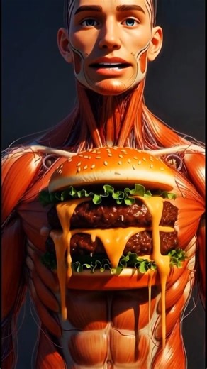 Burger vs Exercise 🏃‍♂️ | Who Wins Inside Your Body?