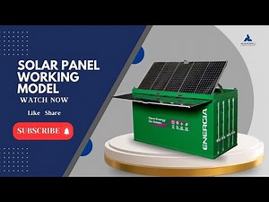 Solar Panel Working Model | Renewable Energy Demo