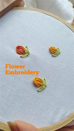 Easy and neat flower embroidery tutorial for absolute beginners