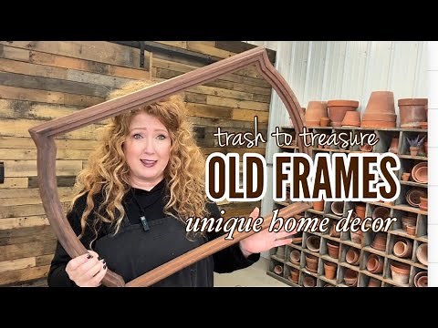 Reviving Old Frames: DIY Upcycle for Trendy Cottage Core French Farmhouse Decor