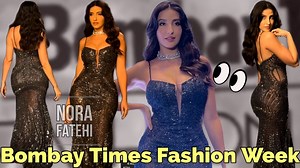 60K views · 1.8K reactions | 掠 Beauty Nora Fatehi Looking to Stunning while Ramp Walk at Bombay Times Fashion Week 2023 | Varinder Chawla | Facebook
